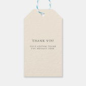 Strand bruiloft receptie Palm Tree gepersonaliseer Cadeaulabel (Achterkant)