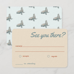 Strand Bruiloft RSVP kaarten