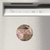 Strand Bruiloft Save the Date Zee Shell Magnet Magneet (Insitu (Vaatwasser))