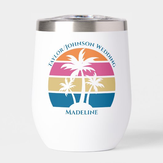 Strand Bruiloft Schattigee Custom Bruids Party Tro (Voorkant)