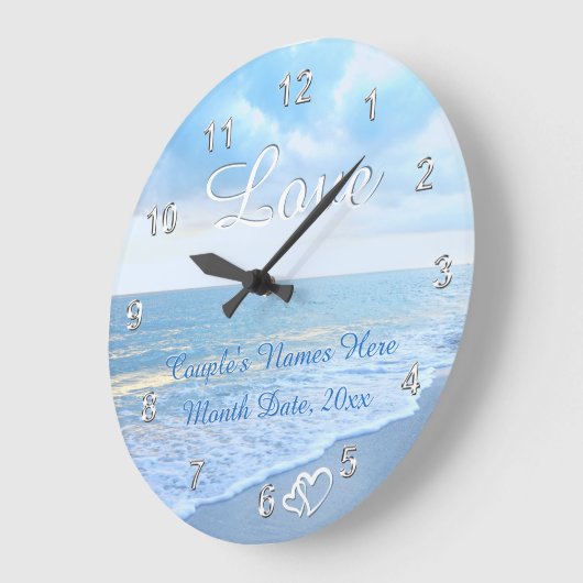 Strand Bruiloft Shower Cadeaus, Strand Wandklok Grote Klok (Hoek)