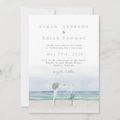 Strand bruiloft uitnodiging (Voorkant)