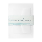 Strand bruiloft uitnodiging buik bands uitnodigingen wikkel (Voorkant Voorbeeld)