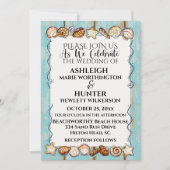 Strand bruiloft uitnodiging Sjabloon versie 2 (Voorkant)