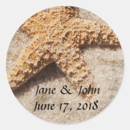 Strand Bruiloft Zeester Stickers