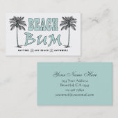 Strand Bum Palm Tree Persoonlijk Visitekaartje (Voorkant / Achterkant)