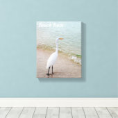 Strand Bum Vogel Canvas Afdruk (Insitu (Houten vloer))