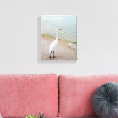 Strand Bum Vogel Canvas Afdruk (Insitu (Woonkamer))