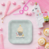 Strand Christmas Sand Pail Papieren Bordje (Feest)