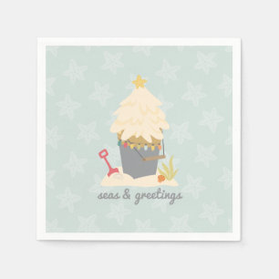 Strand Christmas Sand Pail Servet