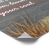 Strand citaat -- Schud het zand -- poster kunst (Hoek)