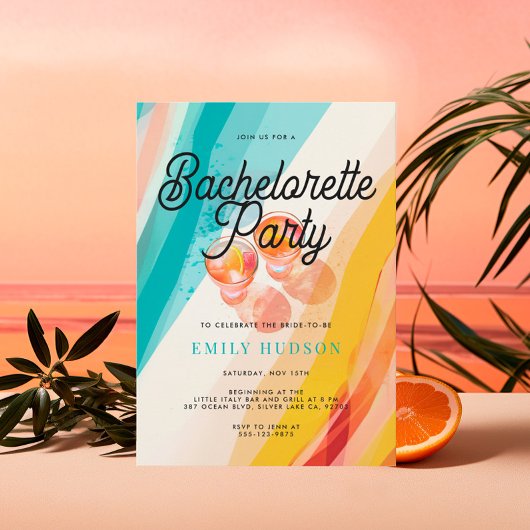 Strand & Cocktail Bachelorette Party Kaart