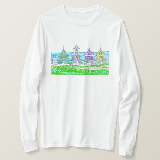 Strand Cottage Bright Lange Mouw Tshirt (Design voorkant)