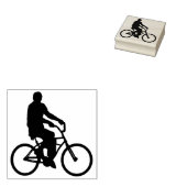 Strand cruiser fiets rijden 	rubberstempel (Gestempeld)