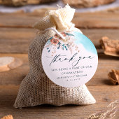 Strand Dank u bruiloft Bedankjes Labels