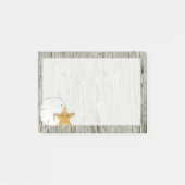 Strand Drijfhout Zanddollar en Zeester Post-it® Notes (Voorkant)