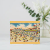  strand en Boardwalk Ocean City NJ Briefkaart (Staand voorkant)