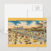  strand en Boardwalk Ocean City NJ Briefkaart (Voorkant / Achterkant)