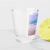 Strand en het mooie Zee Gepersonaliseerde Naam Shot Glas (Links)