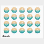 Strand en oceaan zout scrub labels (Vel)