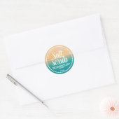 Strand en oceaan zout scrub labels (Envelop)