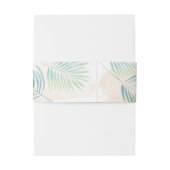 Strand en Palmen Bruiloft Uitnodigingen Wikkel (Achterkant Voorbeeld)