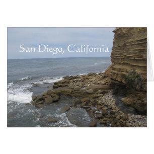 Strand en rotsen in San Diego, Californië