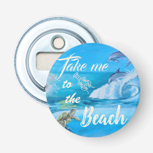 strand- en zeebioschilders button flesopener