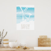 Strand en zeester | POSTER (Keuken)