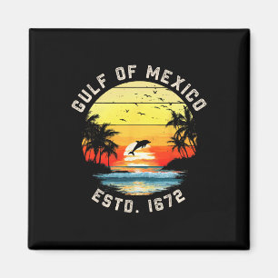 strand Est 1672 Retro zon Mannen vrouwen Golf Magneet