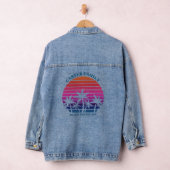 Strand familie reünie tropische palmboom denim jacket (Hangar)