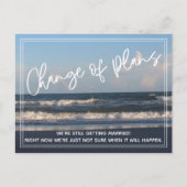 Strand Foto Verandering van plannen Uitgestelde br Briefkaart (Voorkant)
