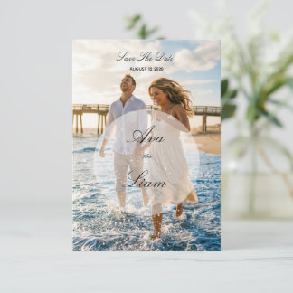 Strand fotokaart Save The Date