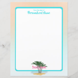 Strand Gelieve te omzoomd Ongelijnd Papierblad