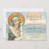 Strand Glam aan Zee Bruidsmeisjesfeestje Kaart (Voorkant)