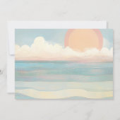 Strand Glam aan Zee Bruidsmeisjesfeestje Kaart (Achterkant)