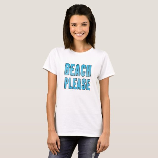 Strand graag t-shirt (Voorkant volledig)