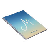 Strand Gradiënt Monogram Notitieboek (Rechterzijde)