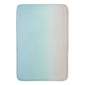 Strand Gradiënt | Turquoise Moderne Minimalist Badmat (Voorkant Verticaal)