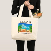 Strand Grote Tote Bag (Voorkant (product))