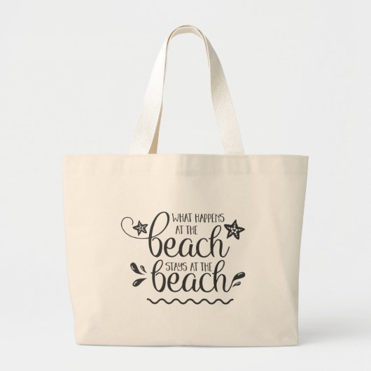 Strand Grote Tote Bag (Voorkant)