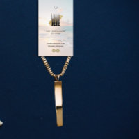 Strand Hangende Vertoningsprijs Label met QR en Lo