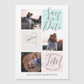 Strand Hart Foto Save the Date (Voorkant)