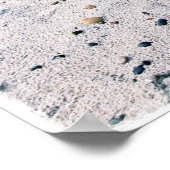 Strand Hart Trouwcadeau of Gastboek Poster (Hoek)