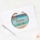 strand Hawaii 55 055 jarige sticker (Envelop)