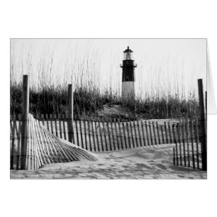 Strand hekken en vuurtoren