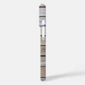 Strand Hout Achtergrond Monogram Case-Mate iPhone Case (Achterkant / Links)