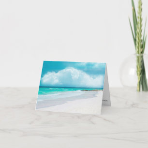 Strand Huwelijk BLANK Dank Je Bedankkaart