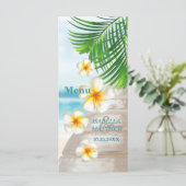 Strand Huwelijk - Menu (Staand voorkant)