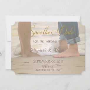 Strand Huwelijk, Voeten Save The Date